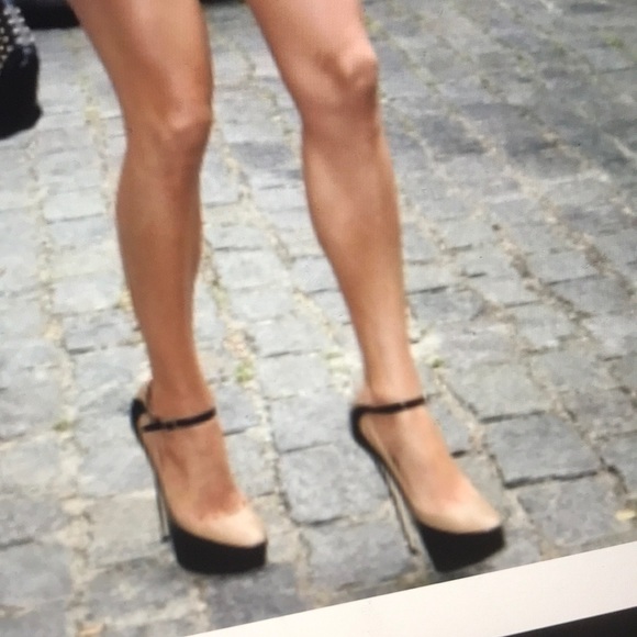 Jimmy Choo Siskin Ankle Strap Two Tone Heels 38 - Picture 7 of 8